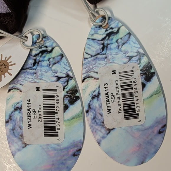 NWT prAna Bikini 2-Piece Bathing/Swim Suit Women's Medium Espresso Brown NEW - Picture 2 of 6